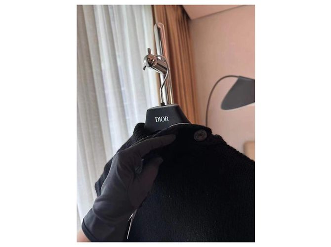Autre Marque Dior Strickware aus Wolle Schwarz - Ansicht 6