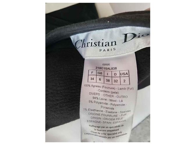 Autre Marque Dior Lammfellmantel Damen Größe 34 Mehrfarben - Ansicht 6