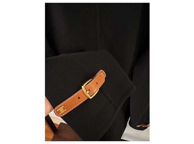Abrigo de cachemir negro Céline talla 36 - vista 4