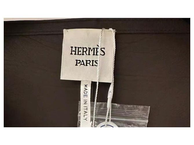 Hermès Leder Mantel Khaki Größe 38 - Ansicht 4