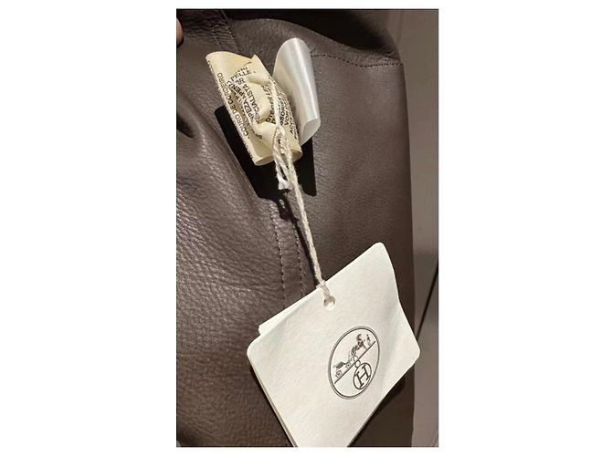 Hermès Leder Mantel Khaki Größe 38 - Ansicht 5