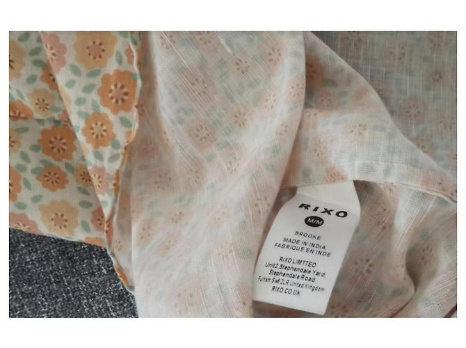 Autre Marque Vestido Rixo de algodón amarillo - vista 3