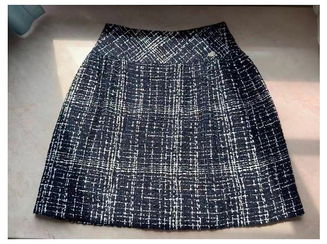 Chanel Tweed Rock Mehrfarbig Größe 34 Mehrfarben - Ansicht 2