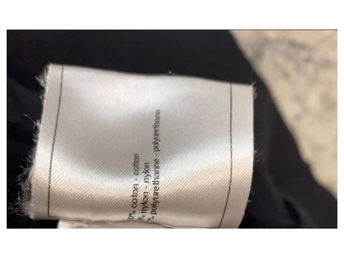 Malha Chanel de algodão preta Preto - vista 3