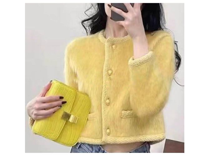 Céline Yellow Wool Jacket - view 2