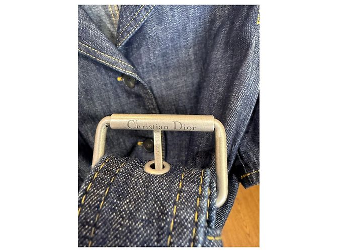 Autre Marque Giacca Dior in denim a maniche corte Multicolore - vista 5