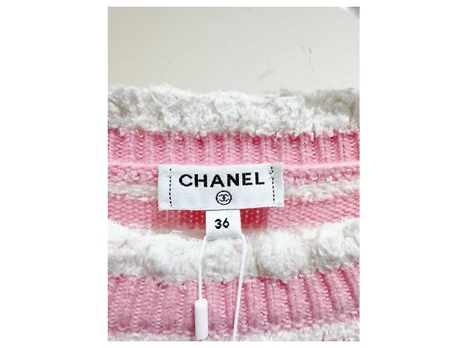 Chanel Strickjacke aus Kaschmir Mehrfarben - Ansicht 3