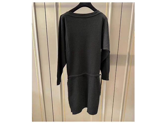 Vestido Hermès de cachebra negro 36 FR - vista 2
