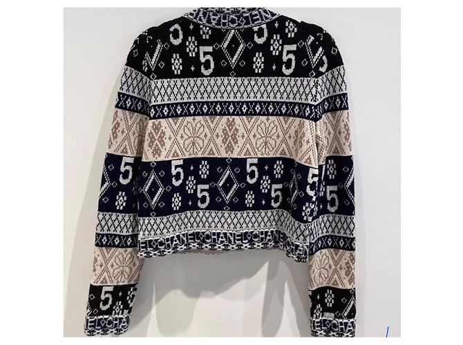 Chanel Strickjacke aus Kaschmir Mehrfarben - Ansicht 3