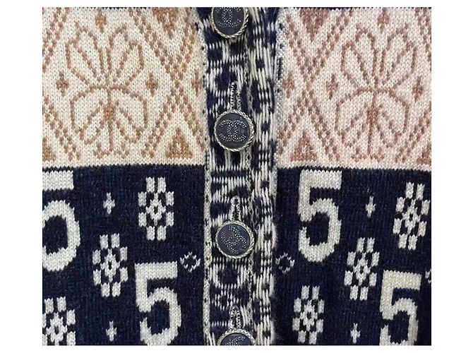 Chanel Strickjacke aus Kaschmir Mehrfarben - Ansicht 6