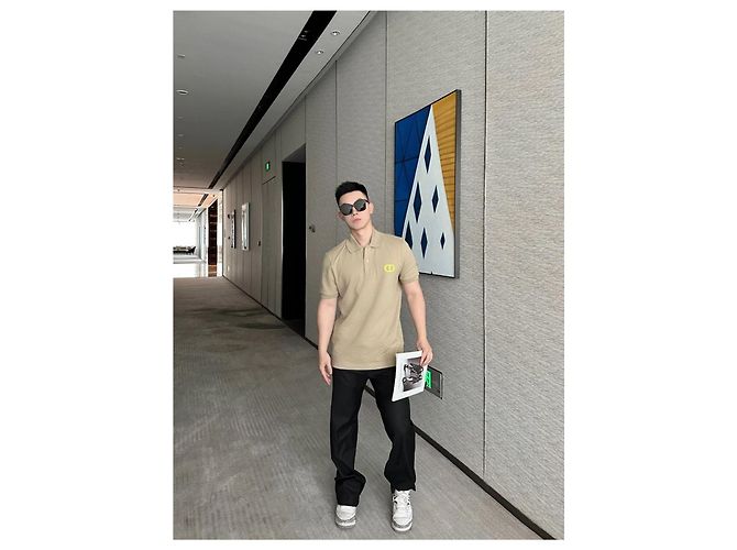 Autre Marque Polo a maniche corte Dior SS24 in cotone kaki Multicolore - vista 6