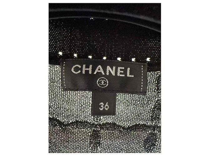 Chanel Malha de algodão preta Preto - vista 4