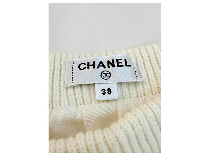 Chanel Rock aus Leinen mehrfarbig Größe 38 Mehrfarben - Ansicht 4