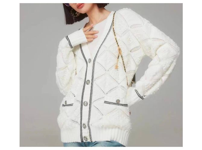 Chanel Prendas de punto de algodón Mujer Talla 36 Multicolor - vista 4