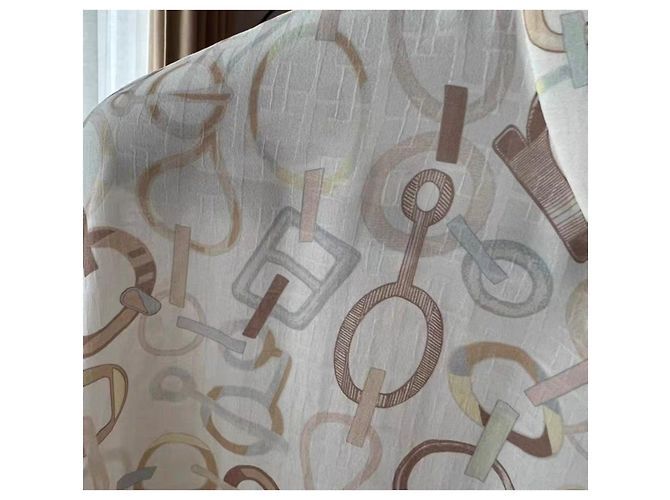 Hermès Kleid aus Seide Mehrfarbig Größe 38 Mehrfarben - Ansicht 2