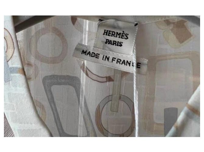 Hermès Kleid aus Seide Mehrfarbig Größe 38 Mehrfarben - Ansicht 3