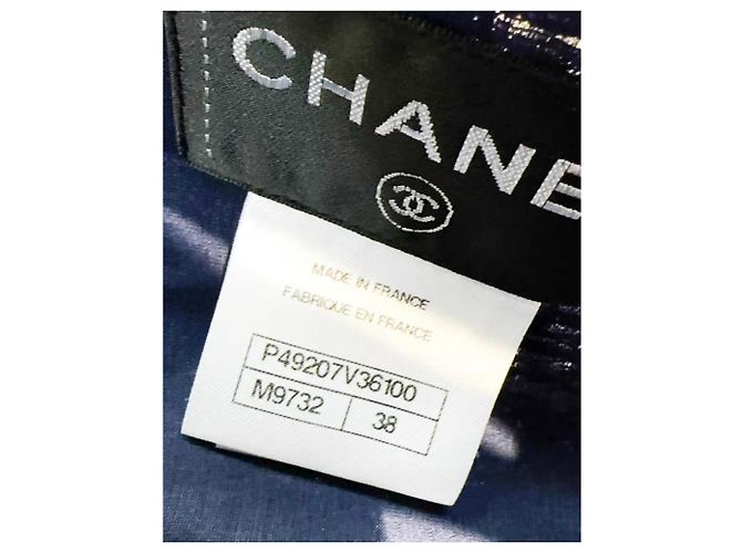 Chanel Baumwollkleid Mehrfarbig Größe 38 Mehrfarben - Ansicht 5