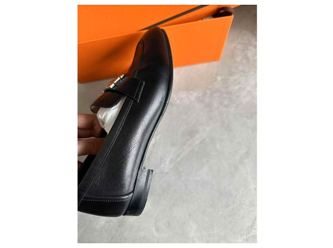 Hermès Time Ballerine in pelle nera Nero - vista 2