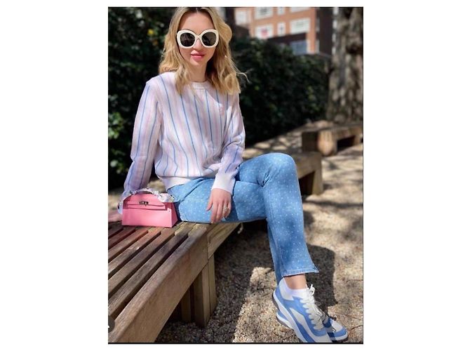 Sneakers Chanel in pelle multicolore 36 - vista 6