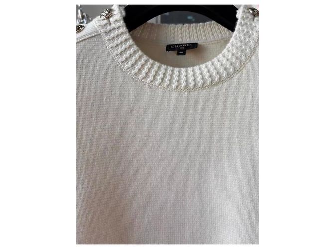 Chanel Kaschmir Strickwaren Damen Größe 40 Mehrfarben - Ansicht 8