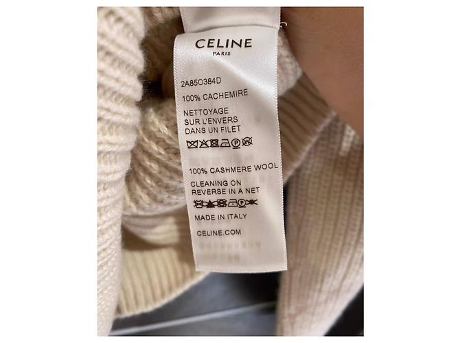 Pull en cachemire Céline beige - vue 2