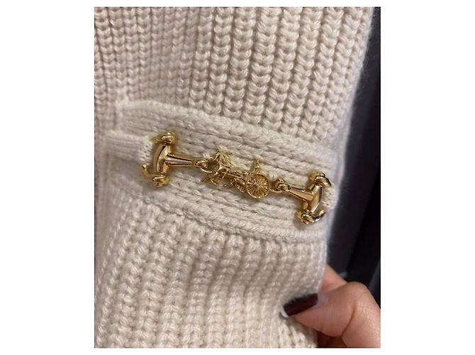 Pull en cachemire Céline beige - vue 3