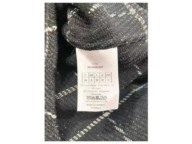 Autre Marque Dior Bar Jacke Schwarz Wolle - Ansicht 4