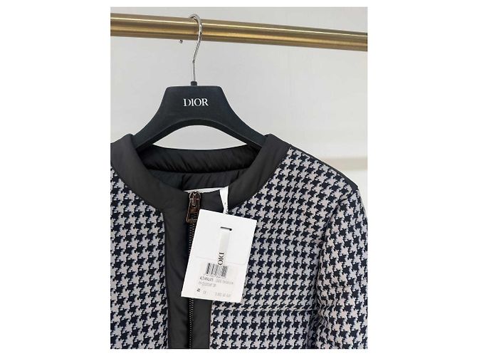 Autre Marque Dior Woll Bikerjacke Größe 40 Mehrfarben - Ansicht 2