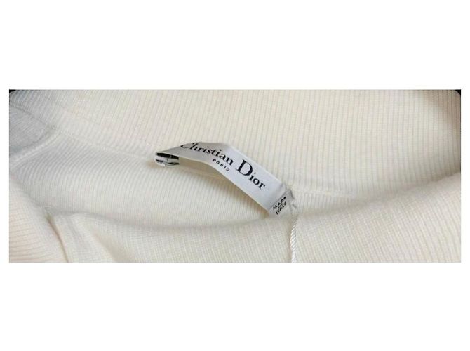 Autre Marque Dior Strickpullover Wolle Ecru Beige - Ansicht 3