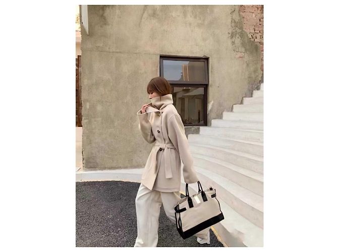Abrigo Hermès de cashmere mujer talla 34 Multicolor - vista 6