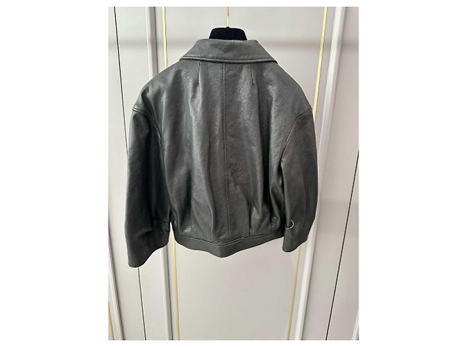 Autre Marque Dior Bar Lederjacke Schwarz - Ansicht 3