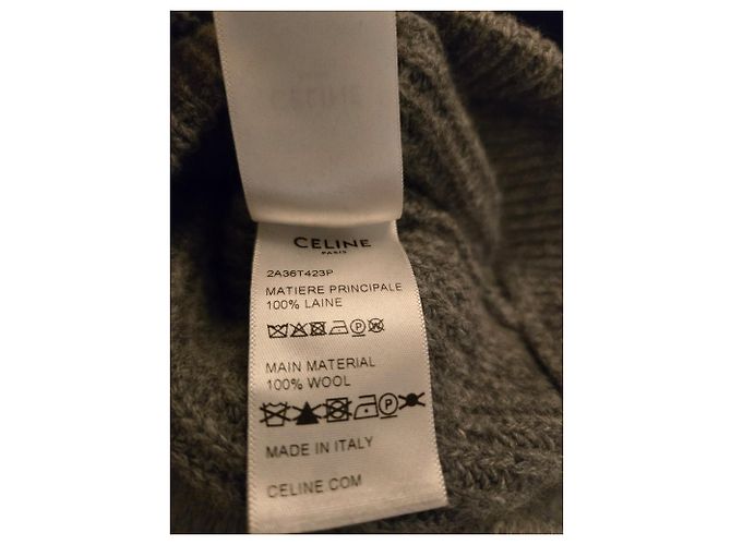 Pull en laine gris Céline - vue 3
