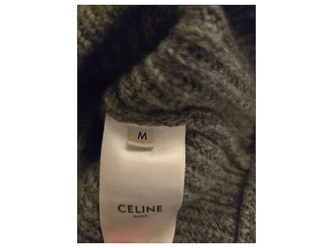 Pull en laine gris Céline - vue 4