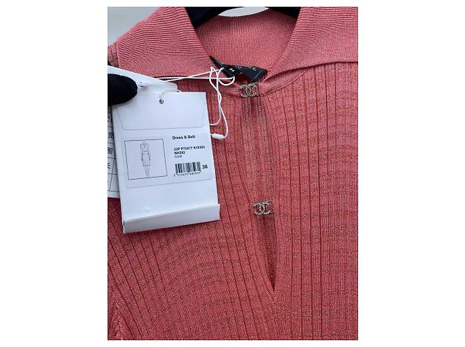 Chanel Kleid aus Viskose Mehrfarbig Größe 36 Mehrfarben - Ansicht 3