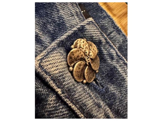 Vaqueros Chanel de algodón mujer talla 34 Multicolor - vista 6