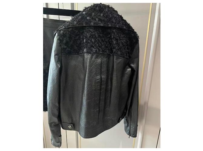 Chanel Lederjacken Schwarz - Ansicht 2