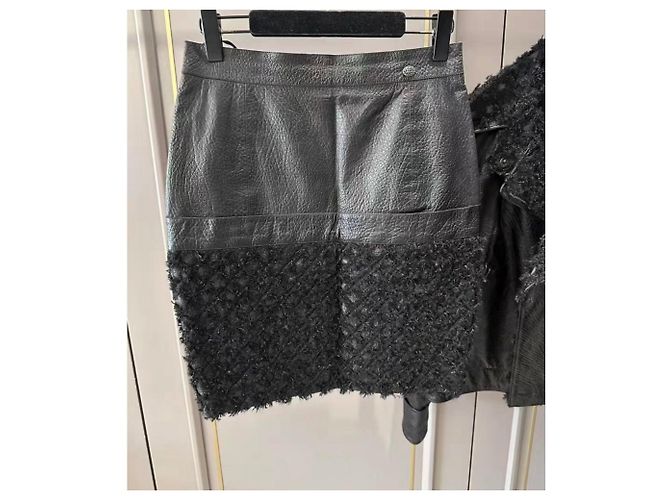 Chanel Lederjacken Schwarz - Ansicht 4