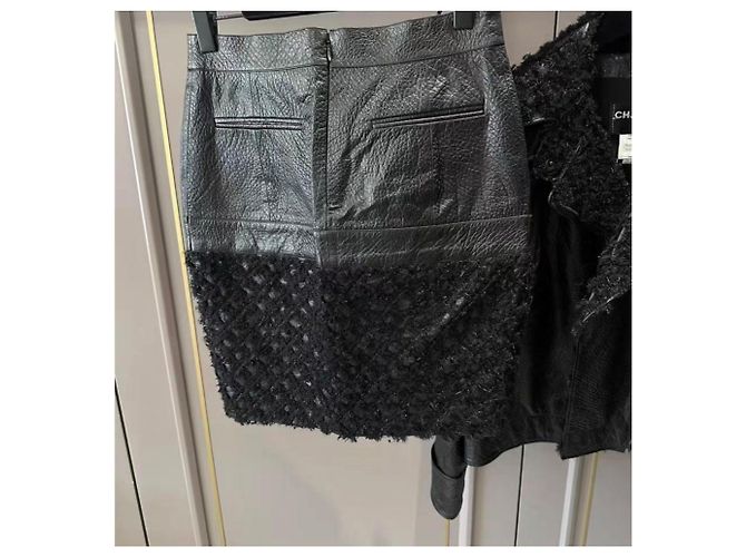 Chanel Lederjacken Schwarz - Ansicht 5