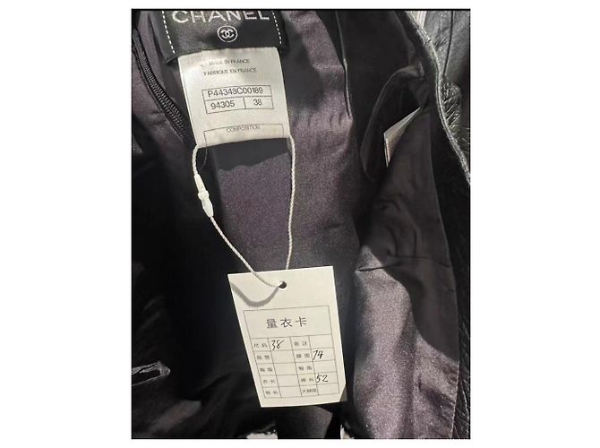 Chanel Lederjacken Schwarz - Ansicht 7