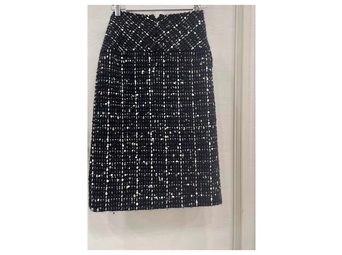 Falda Chanel de Tweed Talla 36 Multicolor - vista 2