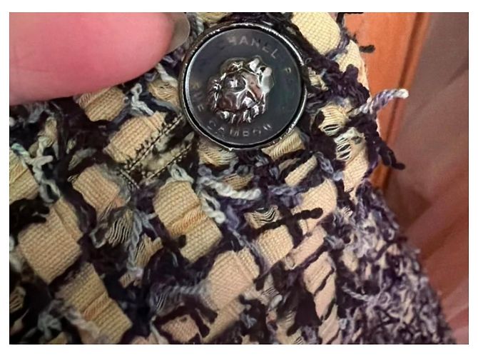 Shorts Chanel de Tweed Multicolor - vista 6