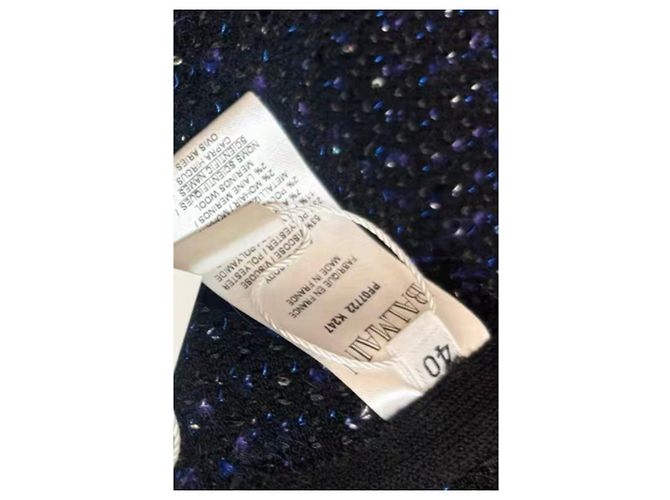 Giacca Balmain in viscosa da donna Taglia 40 Multicolore - vista 4