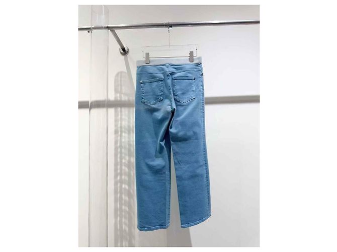 Pantalones Chanel azules de algodón - vista 2