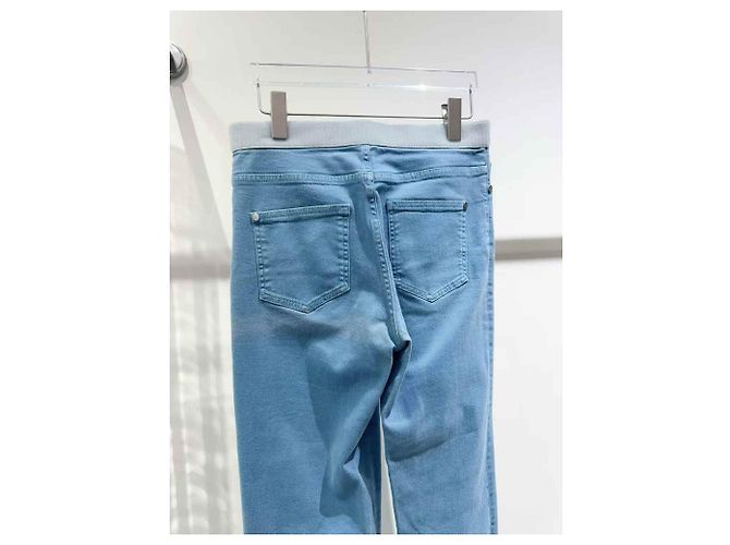 Pantalones Chanel azules de algodón - vista 3
