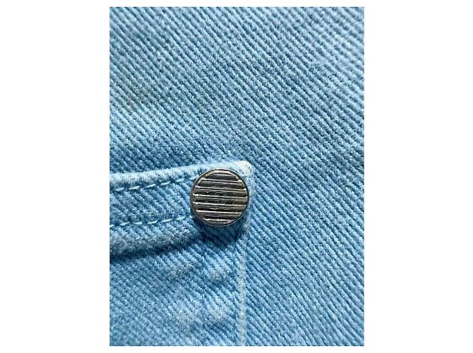 Pantalones Chanel azules de algodón - vista 4