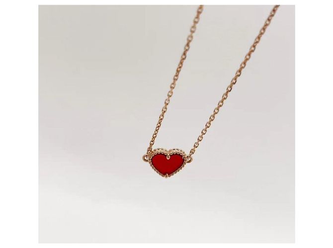 Bracciali Van Cleef & Arpels Sweet Alhambra Rosso - vista 4