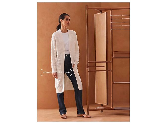 Hermès Strickwaren aus schwarzem Kaschmir 34 FR - Ansicht 2