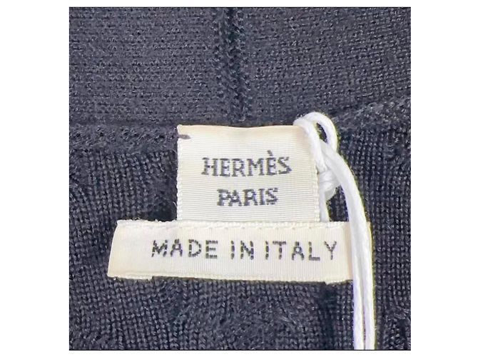 Hermès Strickwaren aus schwarzem Kaschmir 34 FR - Ansicht 3
