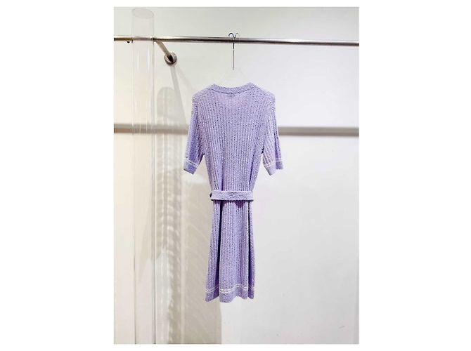 Chanel Kleid aus Viskose Mehrfarbig Größe 40 Mehrfarben - Ansicht 3