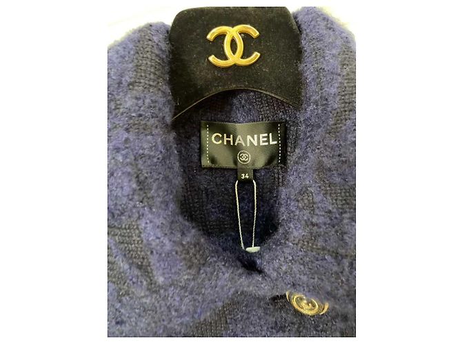 Chanel Mantel aus Kaschmir Mehrfarben - Ansicht 7